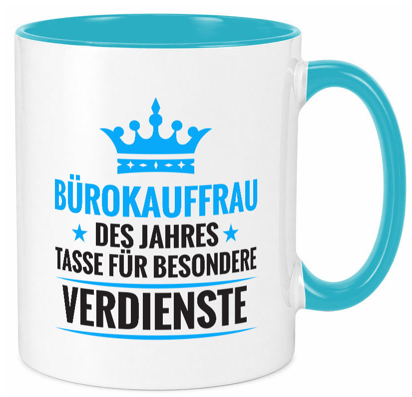 Besonderer Verdienst: Bürokauffrau | Kauffrau lustig Arbeit Kollegen Büro