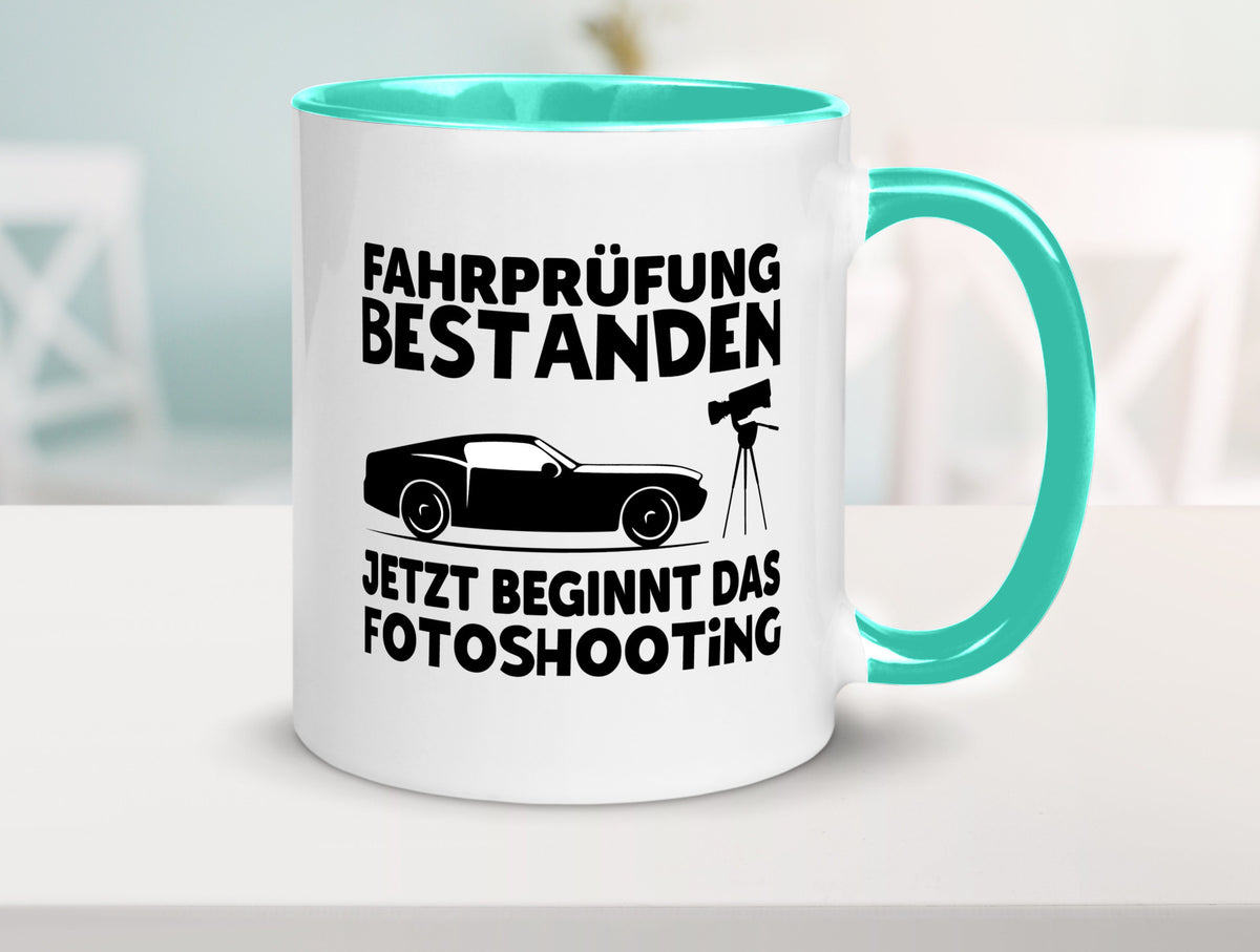 Fahrprüfung bestanden | Autofahren Führerschein Geschenk Humor Geschenkidee Tasse