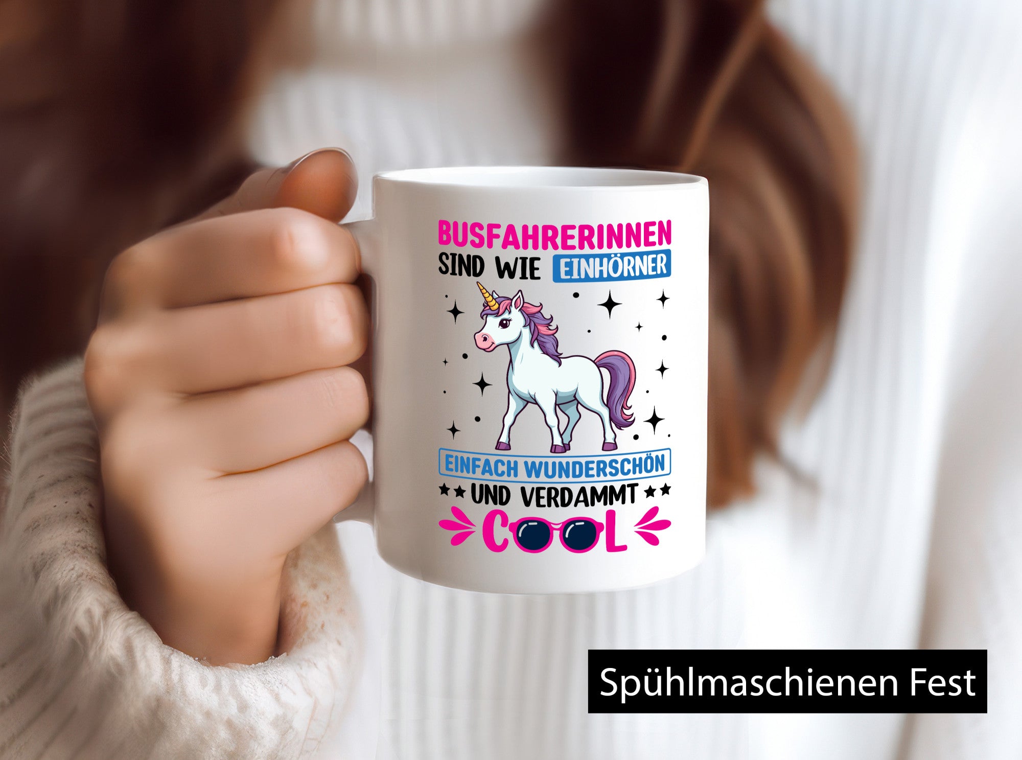 Bussfahrerinen sind wie einhorner | Einhorn Bussfahrerin Geschenkidee Humor