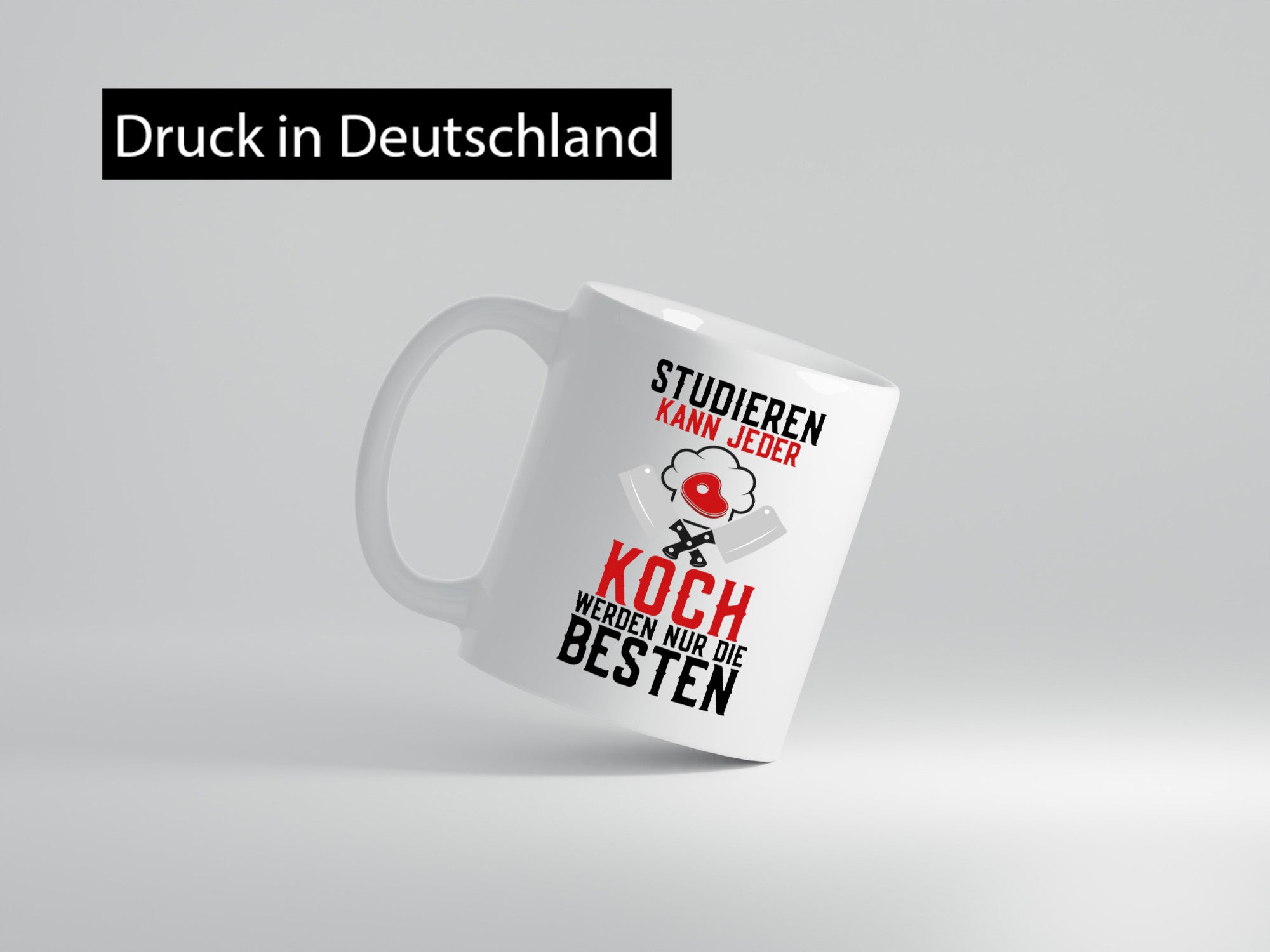 Studieren kann jeder | Koch Küchenchef Messer Spruch Geschenk Arbeit Kollegen