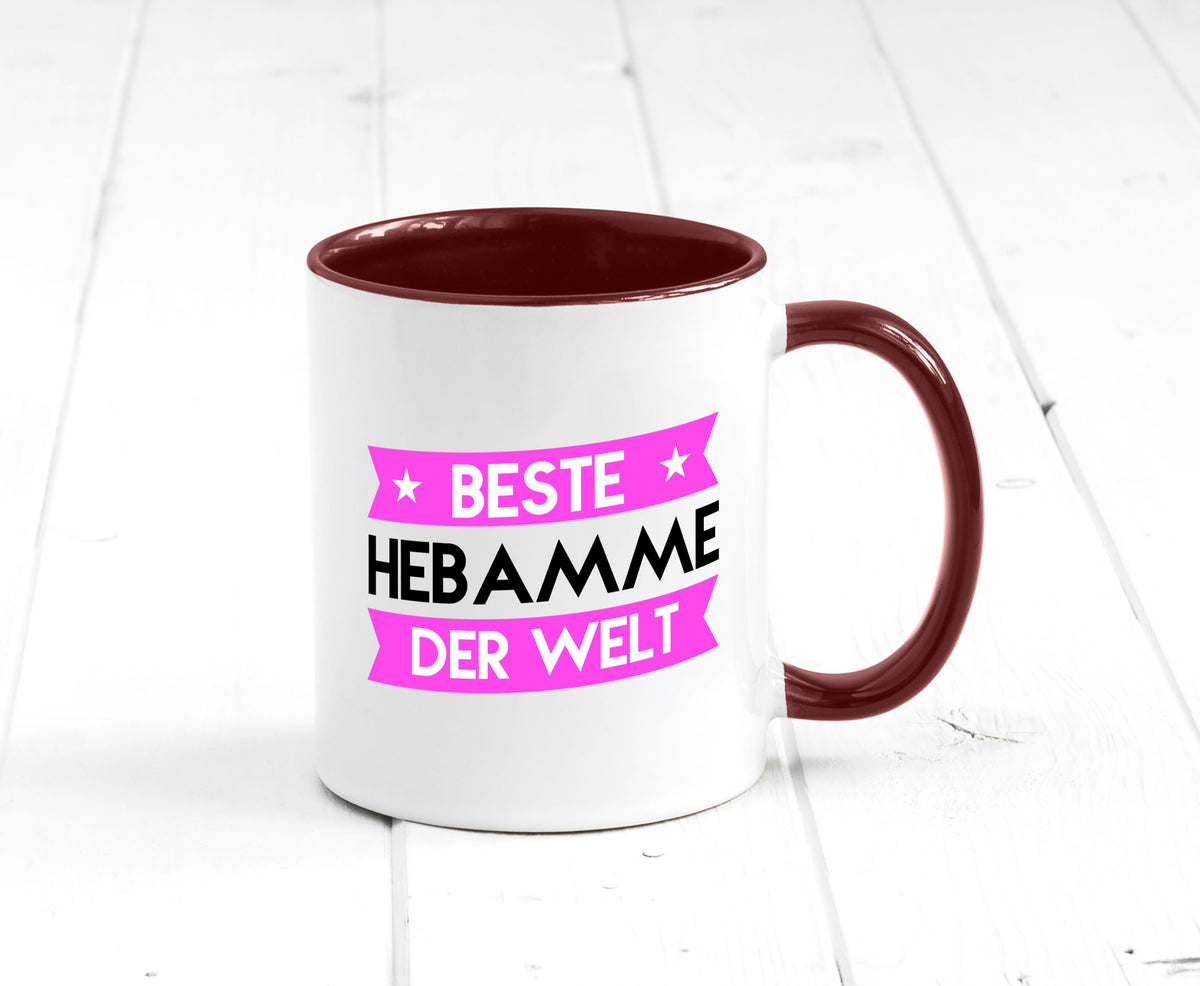 Beste Hebamme | Geburtshilfe lustiger Spruch Geschenk Humor Geschenkidee Tasse