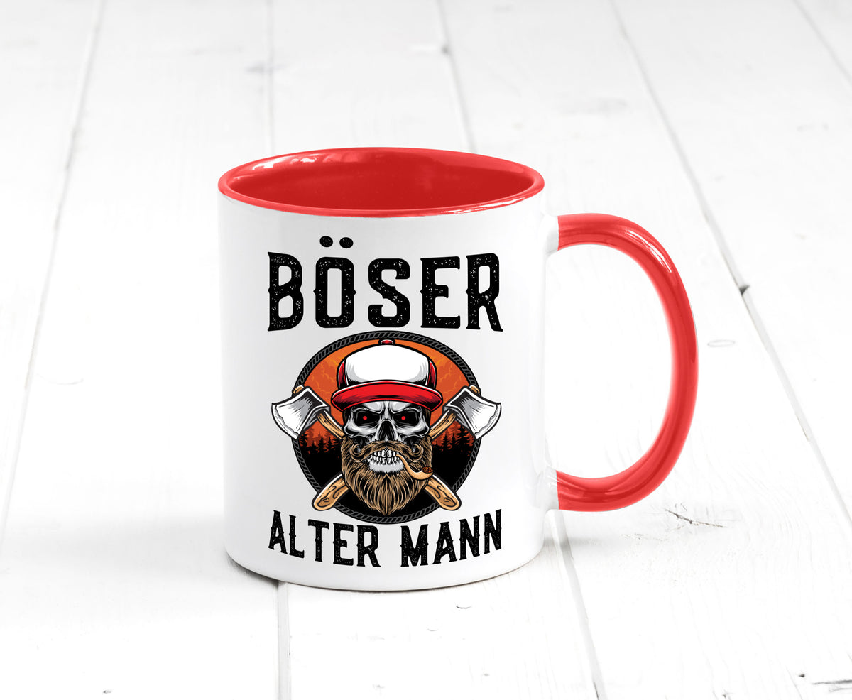 Böser alter Mann Humor Geschenkidee Tasse