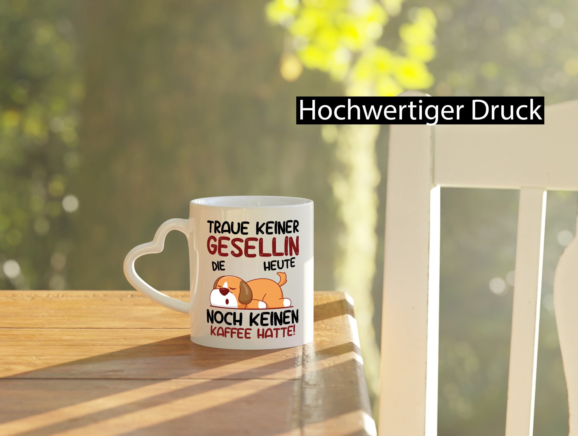 Traue keiner Gesellin | Handwerkerinnen Humor Geschenkidee Tasse