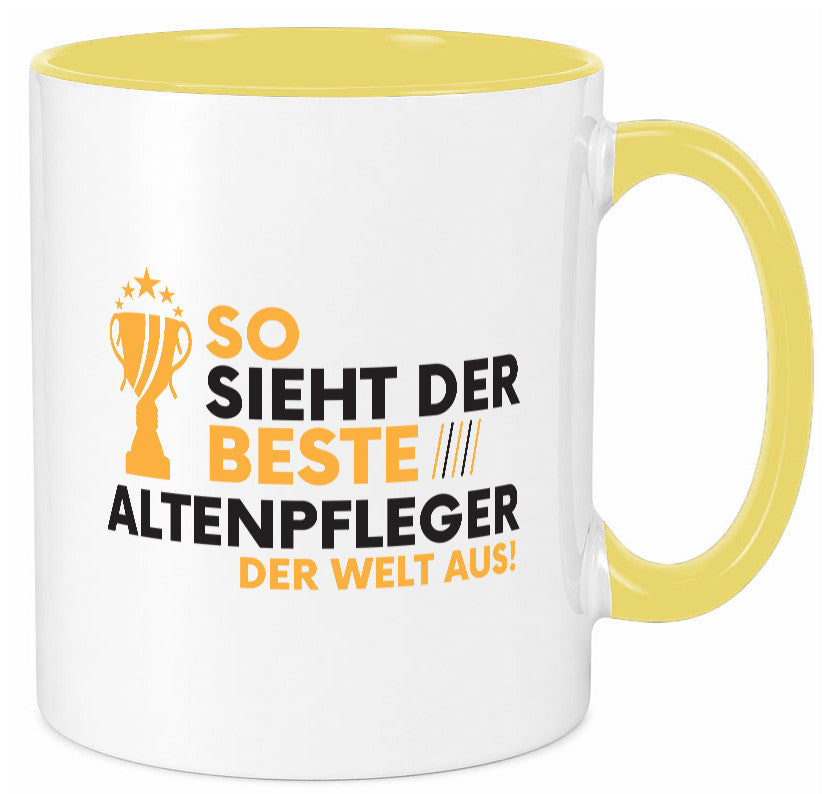 Der Weltbeste Altenpfleger | Pflegepersonal Altenheim lustig Humor Geschenkidee Tasse