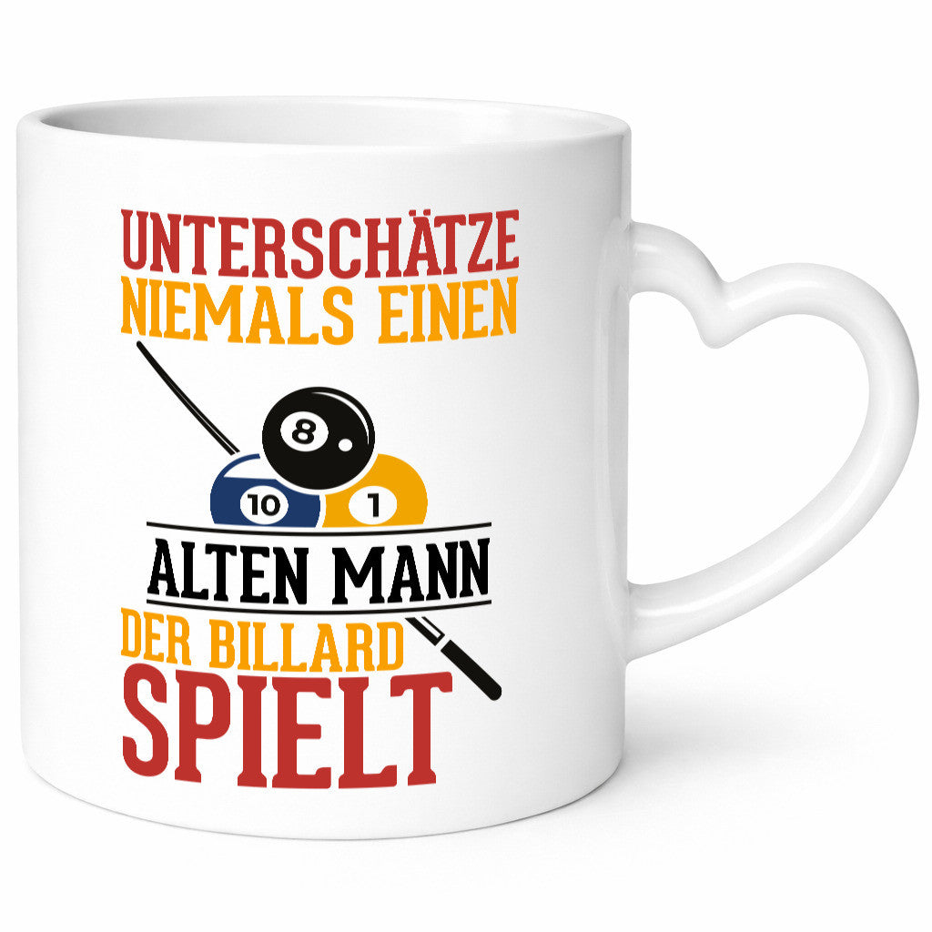 Billardspieler | Alter Mann Fähigkeiten Billardkugeln Geschenkidee Humor Tasse