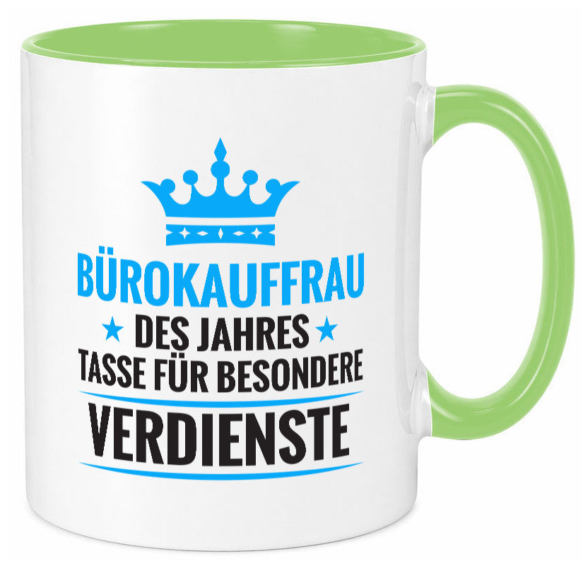 Besonderer Verdienst: Bürokauffrau | Kauffrau lustig Arbeit Kollegen Büro