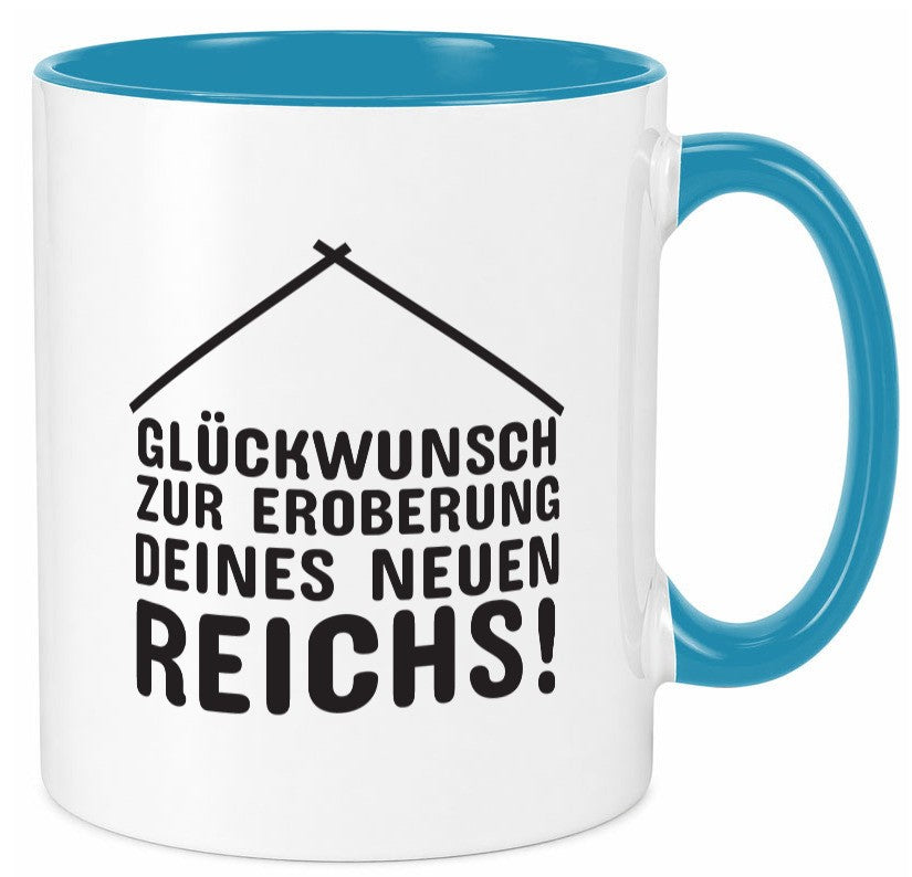 Neue Wohnung | Hausbesitzer Tasse Umzug Eigenheim Humor Geschenkidee