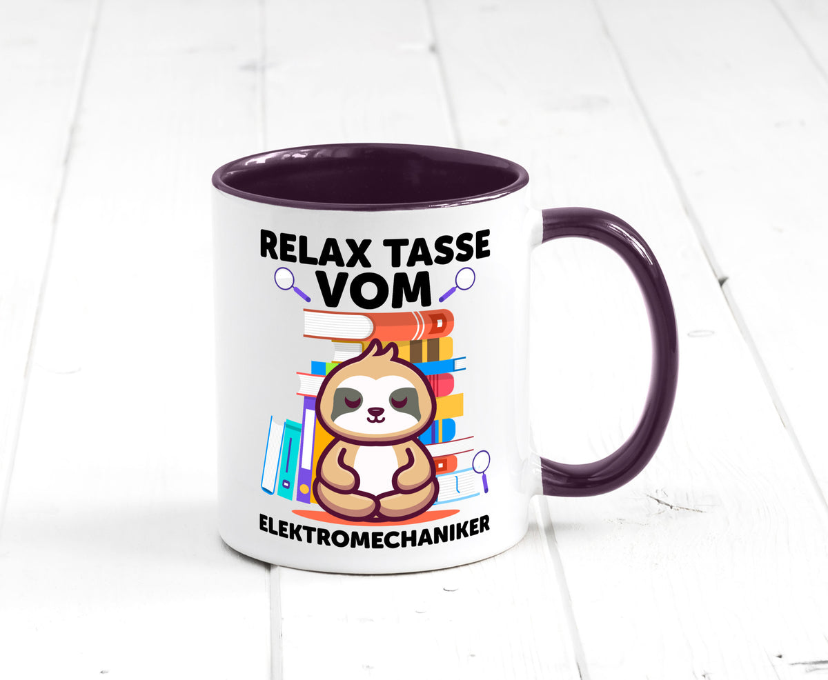 Relax Tasse: Elektromechaniker | Mechaniker Geschenk Humor Geschenkidee