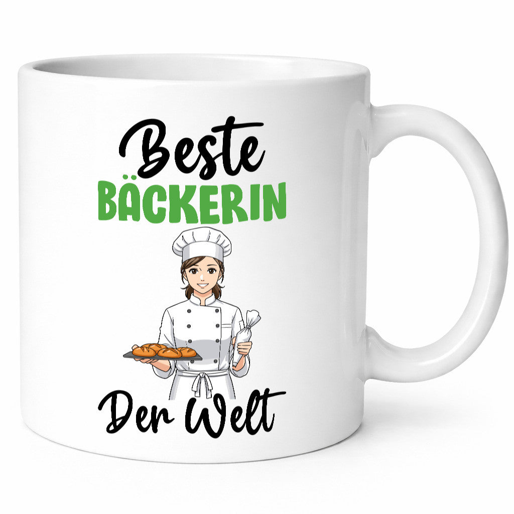 Beste Bäckerin | Bäckerei Frauen Backen v2 Geschenkidee Humor Tasse