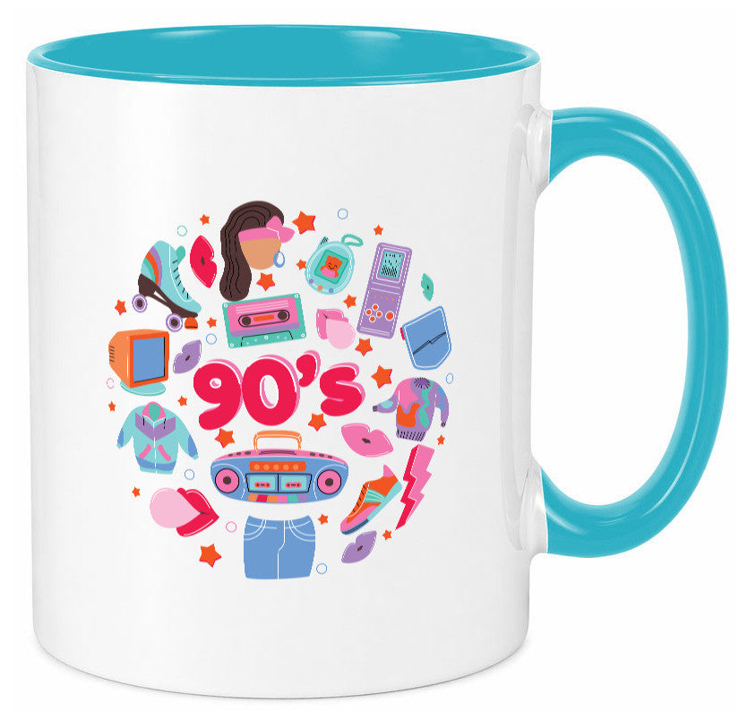 90er Jahre | Alte Zeit Nostalgie Humor Geschenkidee Tasse