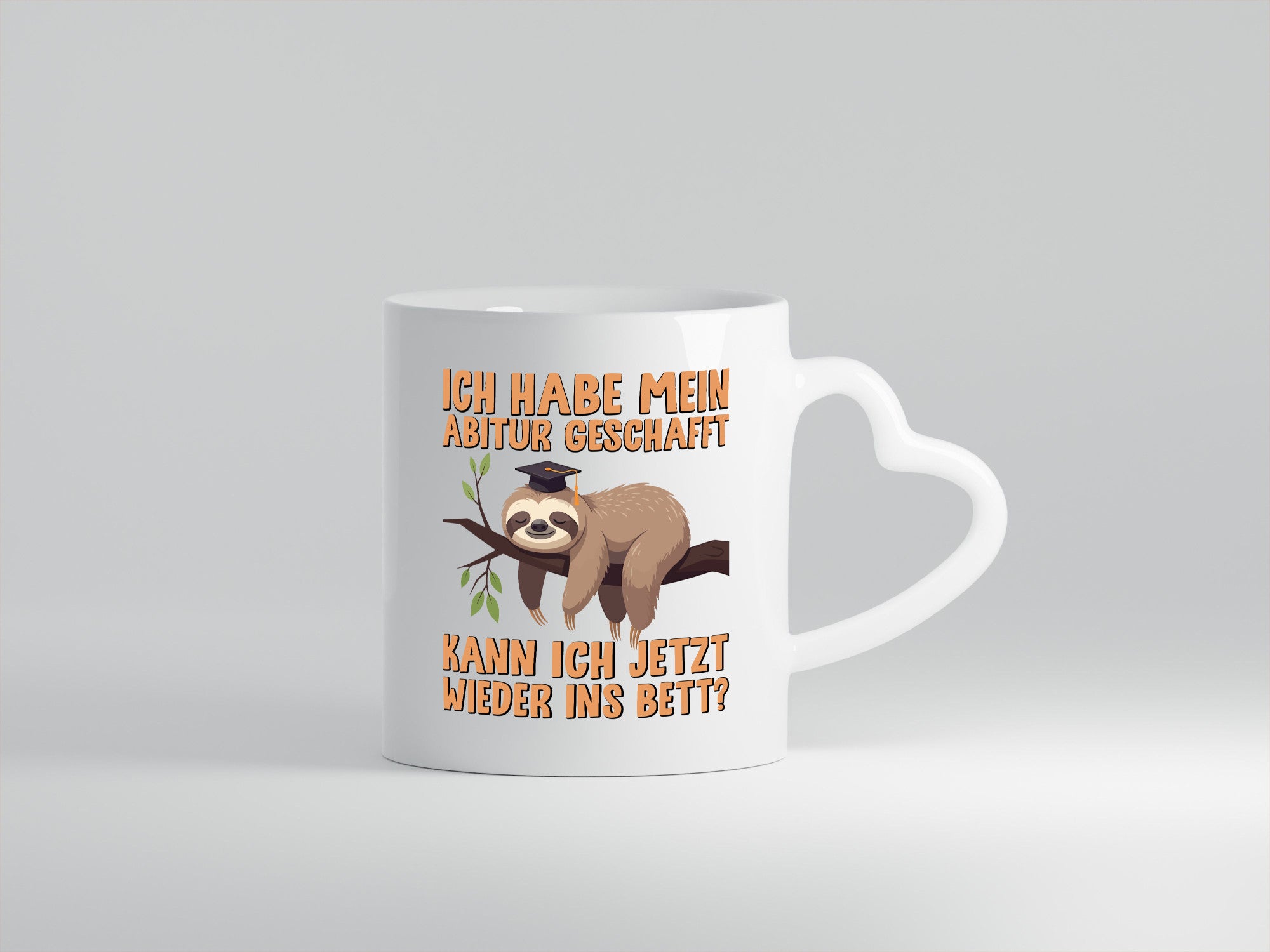 Abi Geschafft | Abschluss Faultier v2 Humor Tierliebhaber Geschenkidee Tasse