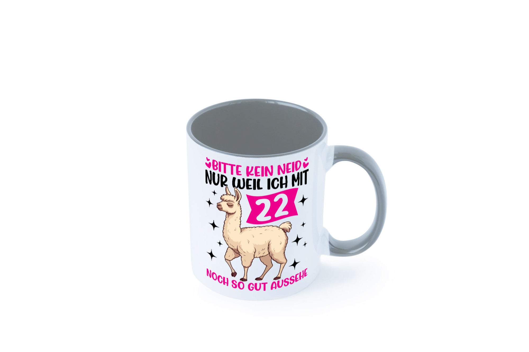 22. Geburtstag | 22 Jahre Lama gut aussehen lustig Geschenkidee Geschenk Tasse