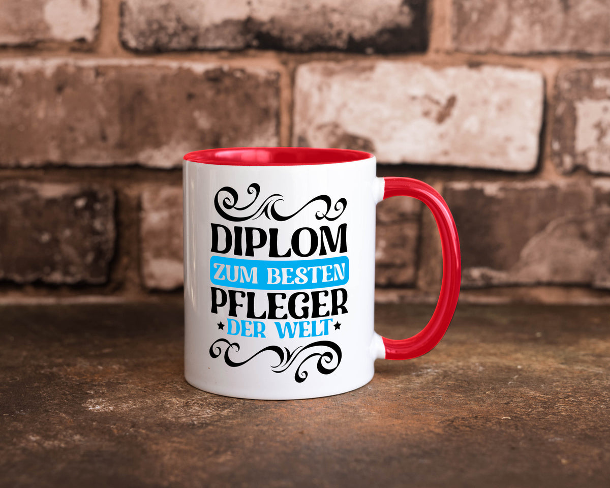 Bester Pfleger der Welt | Altenpfleger Pflegekraft lustig Humor Geschenkidee Tasse