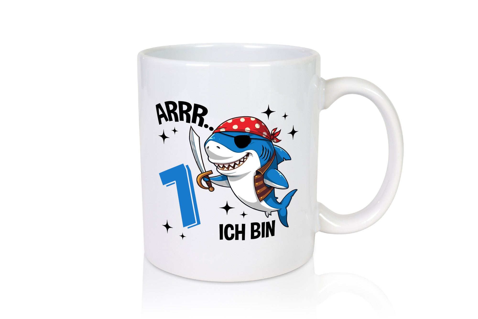 7. Geburtstag | 7 Jahre Arr Pirat Hai Piraten lustiger Spruch Geschenk
