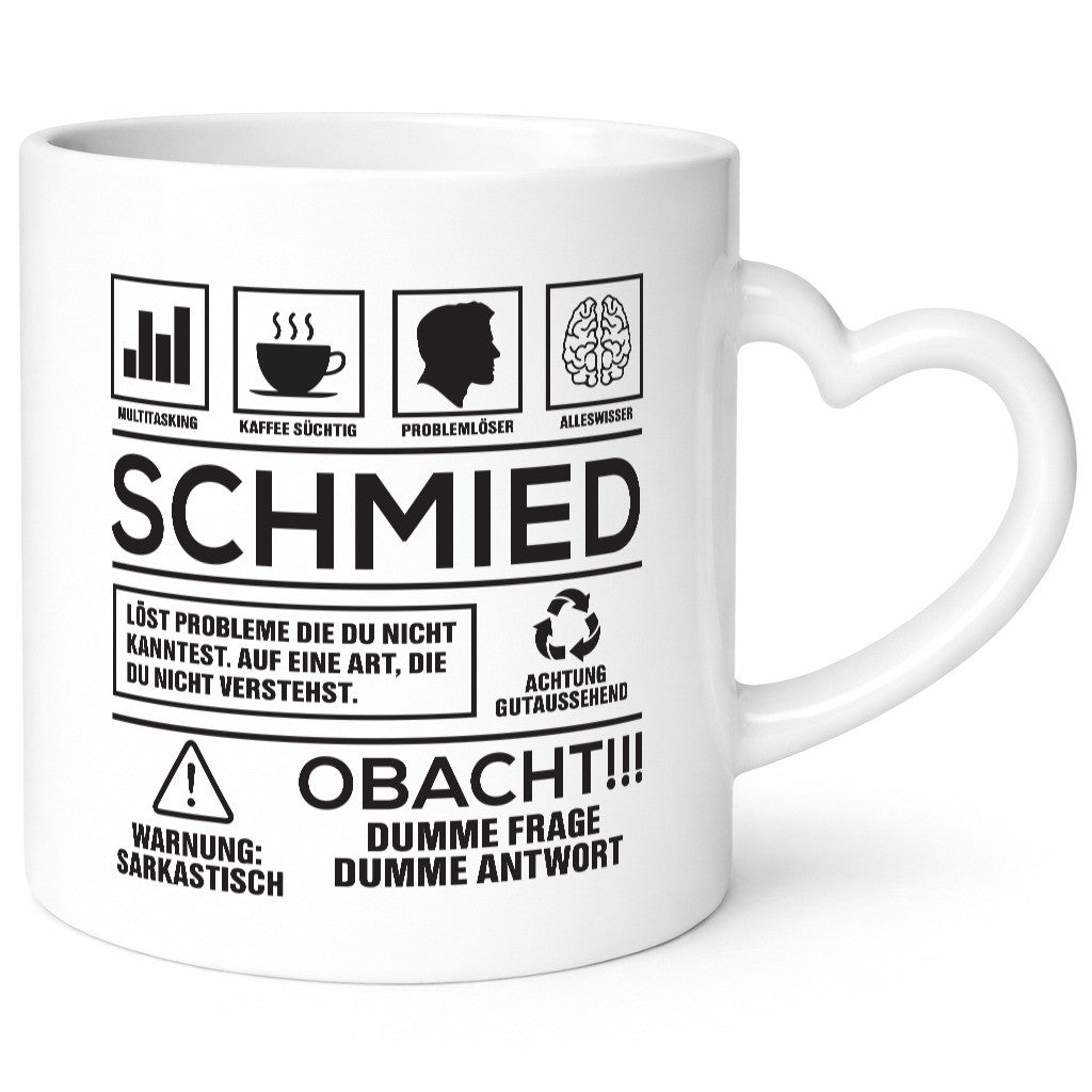 Achtung Probleme Schmied | schmieden Humor Geschenkidee Tasse