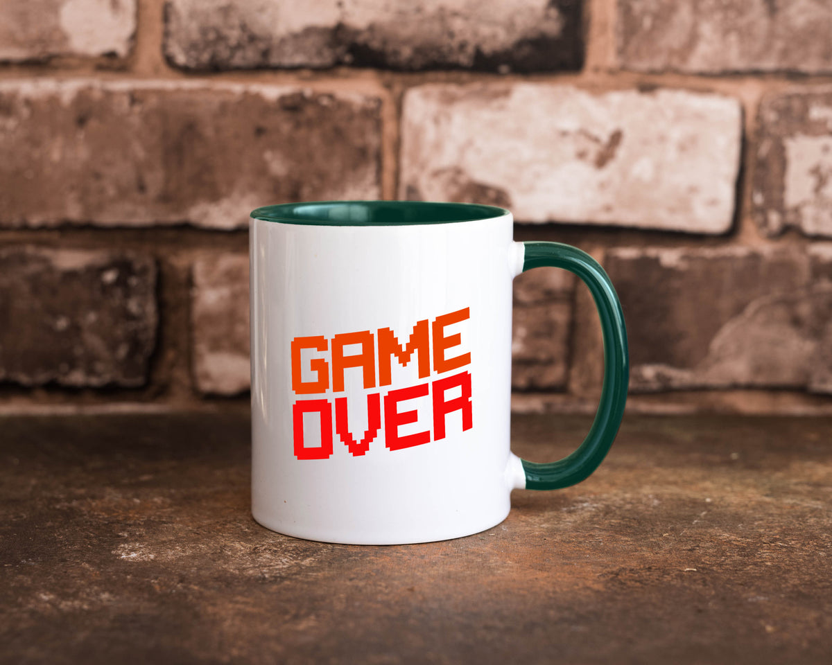 Game Over | Gamer Zocker Retro PC Nerd Pixel Geschenkidee Humor Tasse