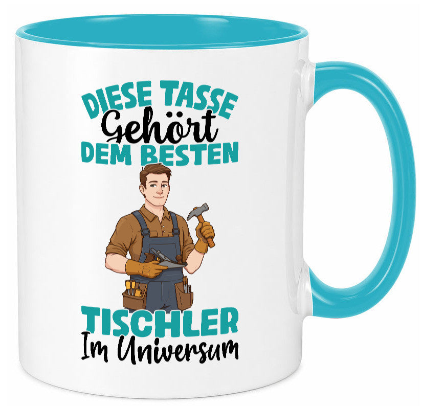 Im Universum: Tischler | Handwerk Beruf Tischlerei Geschenkidee Arbeit Kollegen Tasse