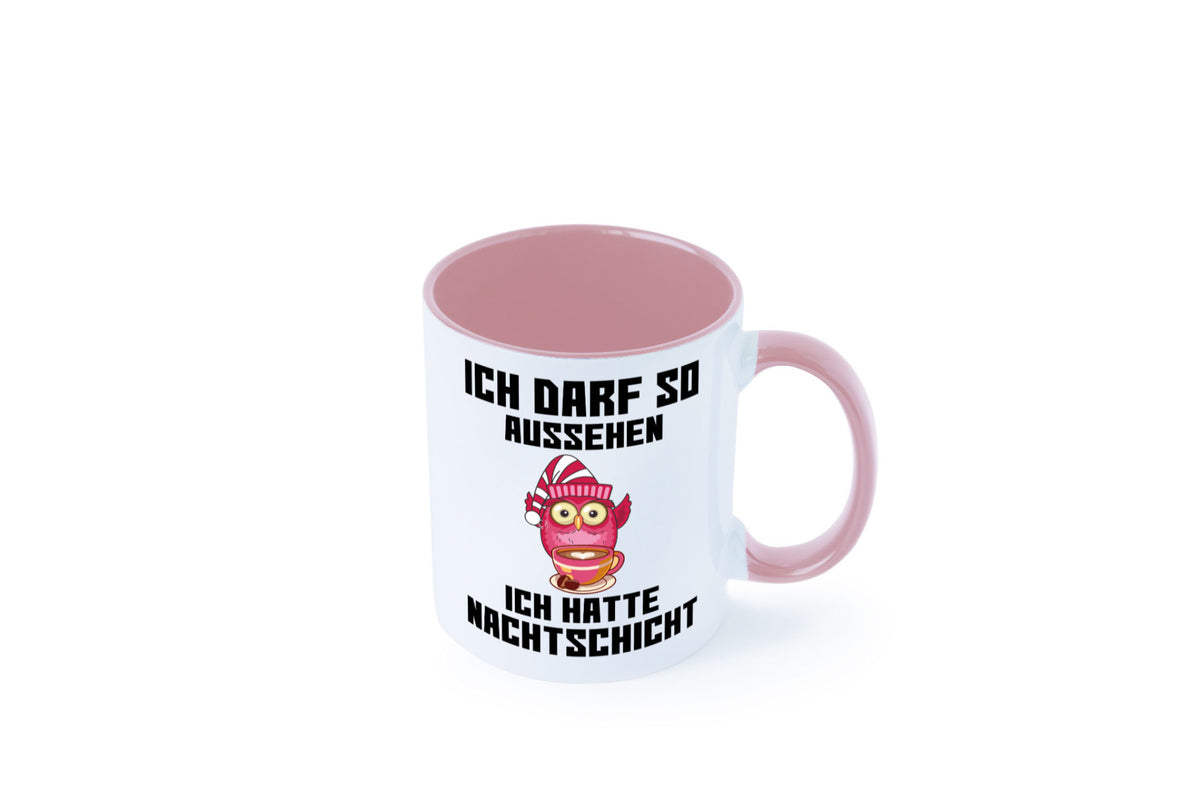 Nachtschicht Eule | Spruch Arbeit müde Nachtjob Geschenkidee Kollegen Büro Tasse