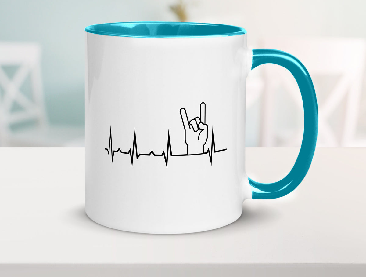 Heavy Metal Motiv | Rocker Musiker Rock Musik Geschenk Humor Geschenkidee Tasse