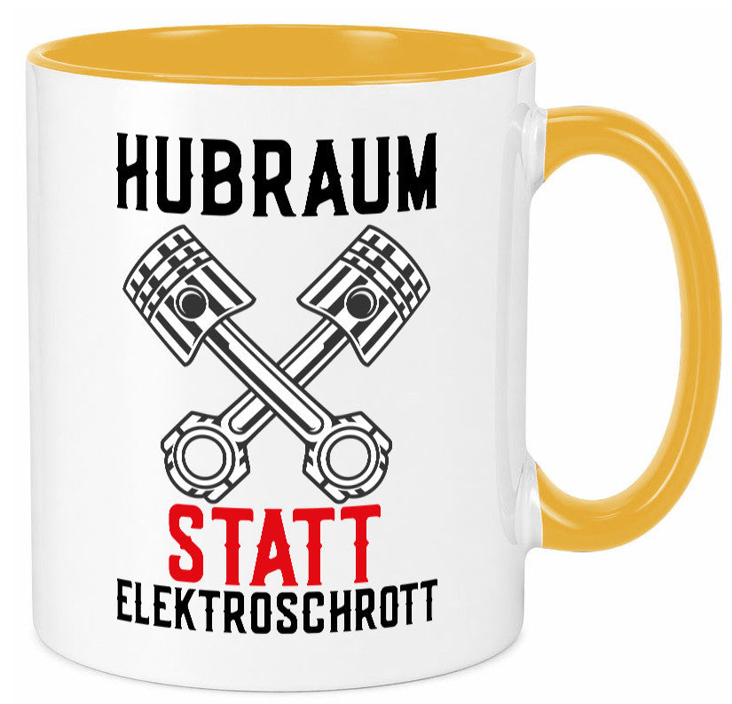 Hubraum statt Elektroschrott | Autofan Verbrennungsmotor Geschenk Humor