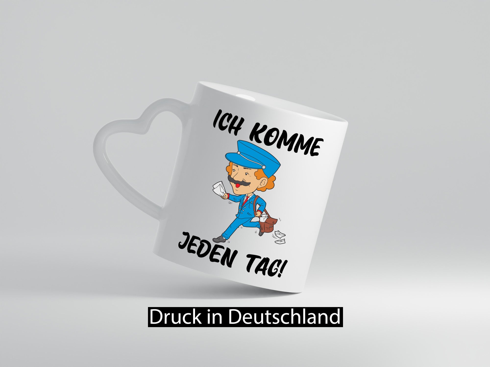 Ich komme jeden Tag | Postbote Briefträger Paketdienst Geschenk Humor
