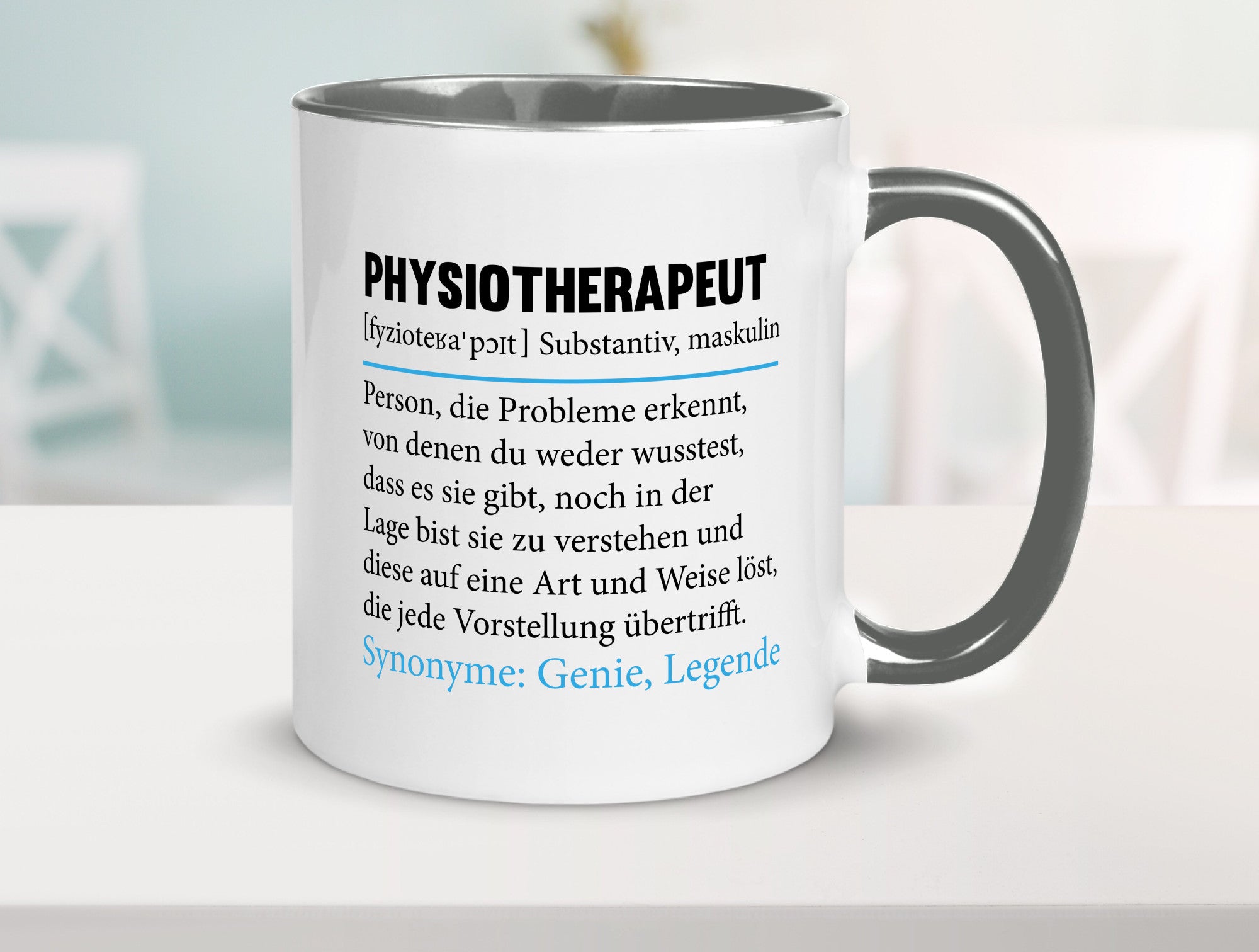 Physiotherapeut | Beruf Spruch Text lustig v2 Humor Arbeit Kollegen Büro