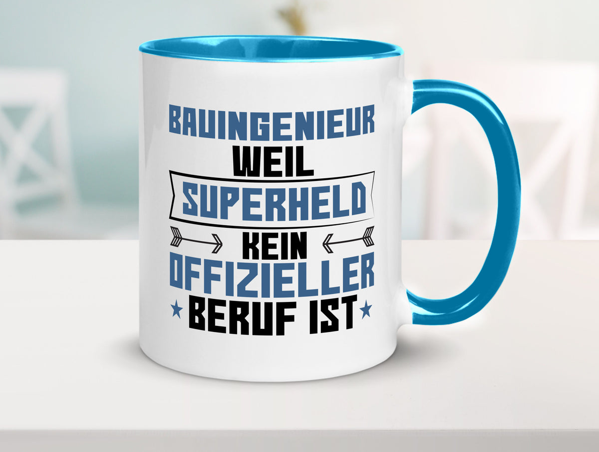Superheld Bauingenieur | Ingenieur Humor Geschenkidee Tasse