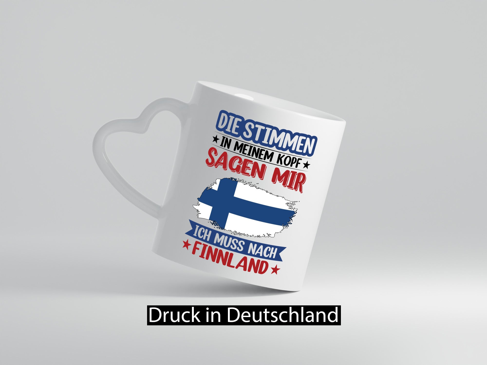 Finnland | Urlaub Stimmen in meinem Kopf Traumland Humor Geschenkidee Tasse