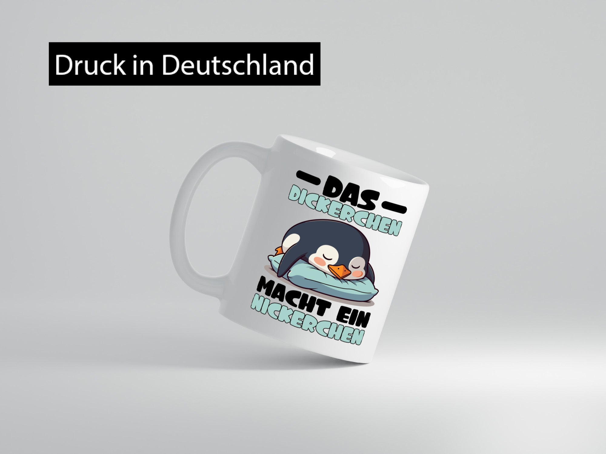 Der Dicke macht ein Nickerchen | Pinguin schläft v2 lustig Humor