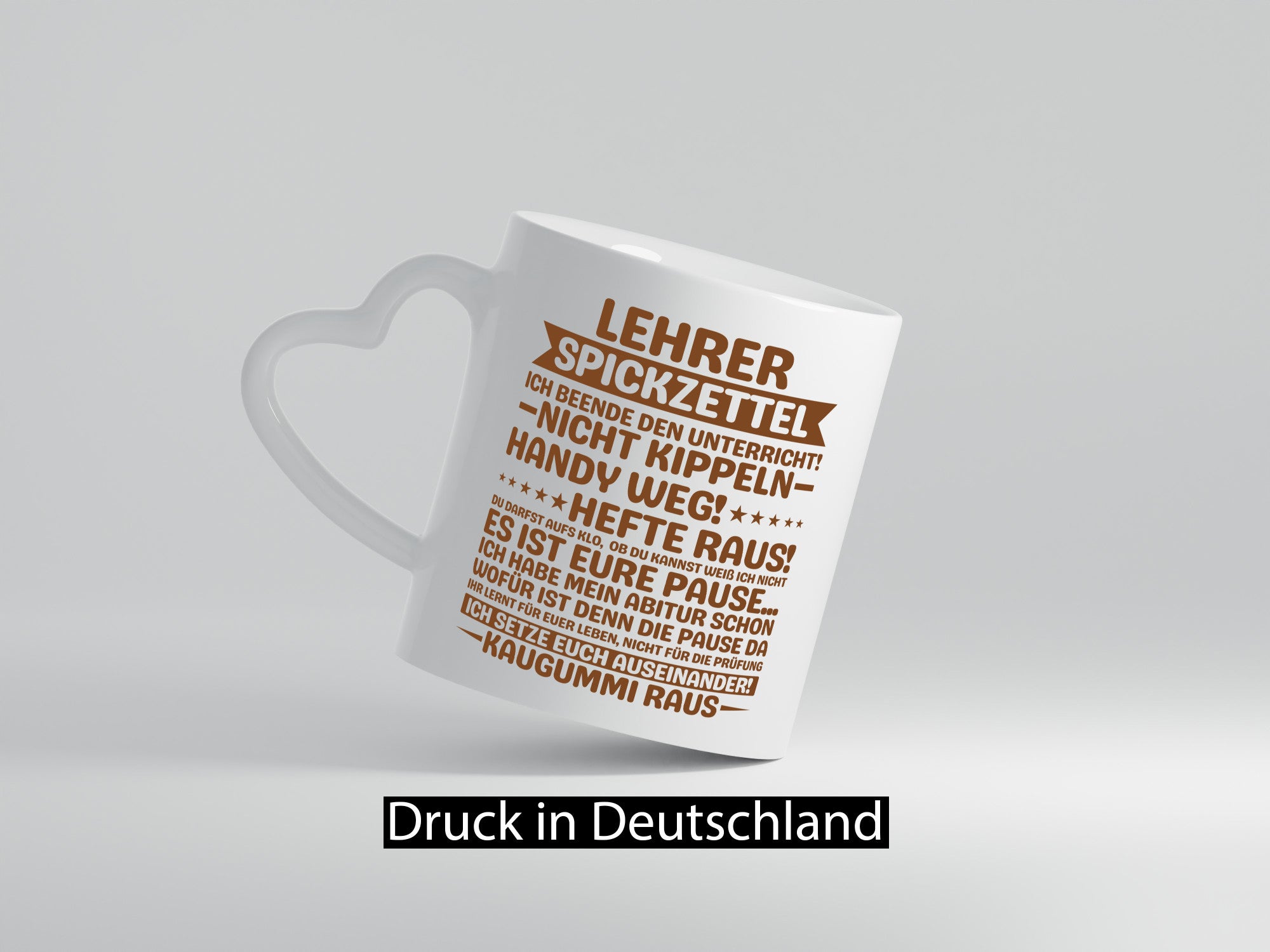 Lehrer Spickzettel | Beruf Tasse lustiger Spruch vl5 lustig Arbeit Kollegen