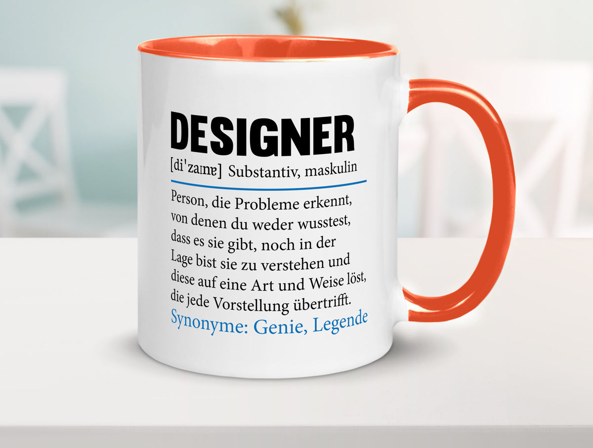 Designer Beruf | Gestalter Medien Schmuck Mode Geschenk Arbeit Kollegen Büro Tasse