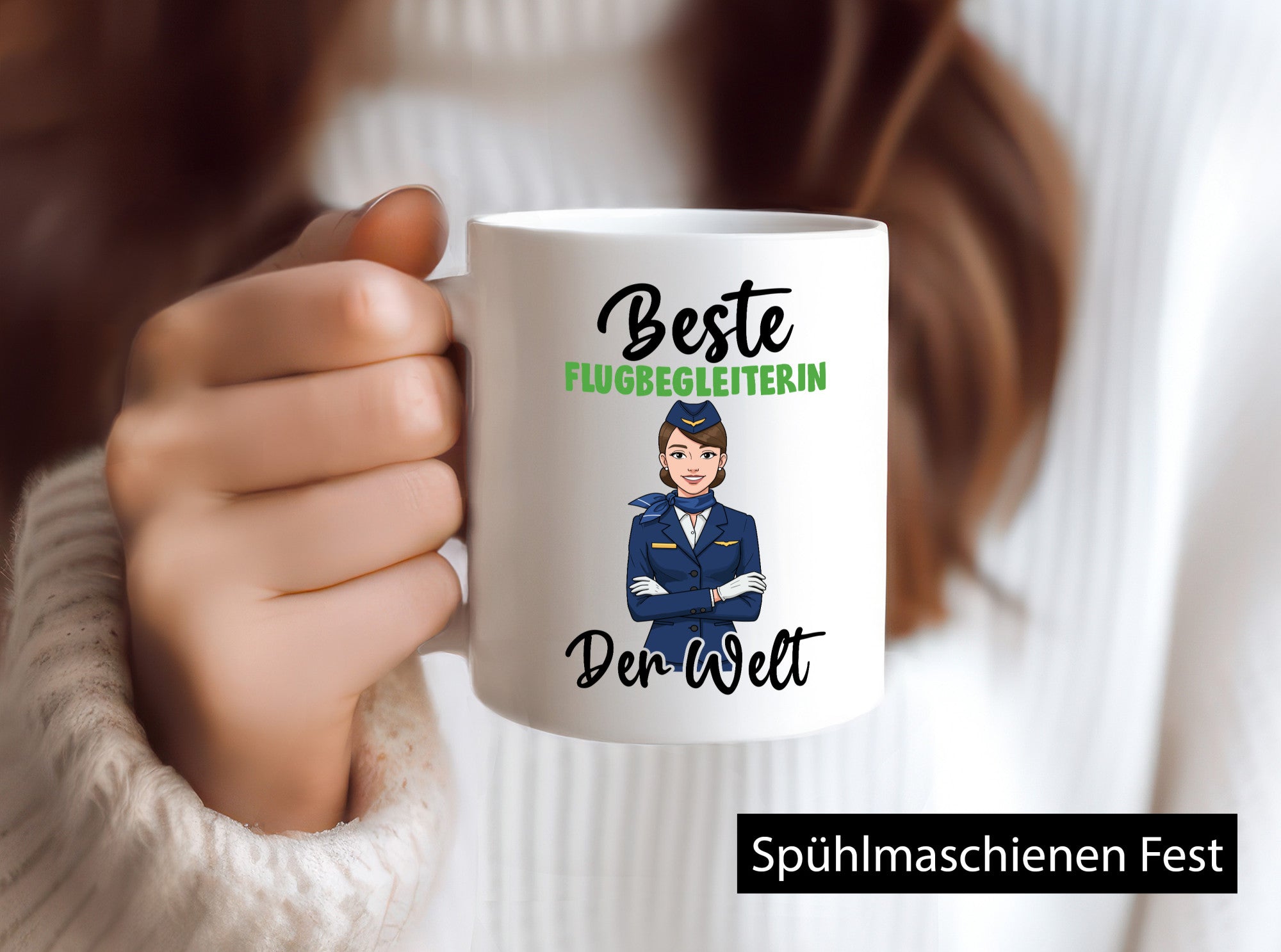 Beste Flugbegleiterin | Stewardess Flughafen v2 lustiger Spruch Geschenk Humor