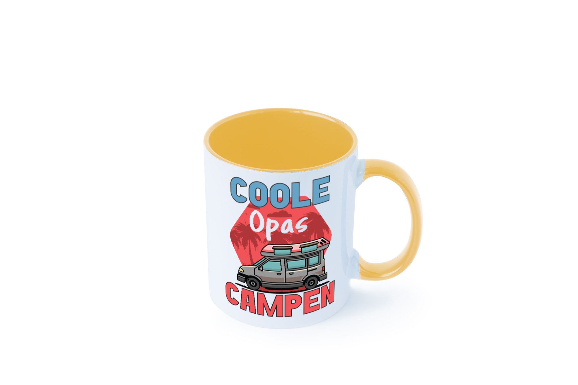 Coole Opas campen | Campingwagen Palmen Geschenk Familie Geschenkidee lustiger