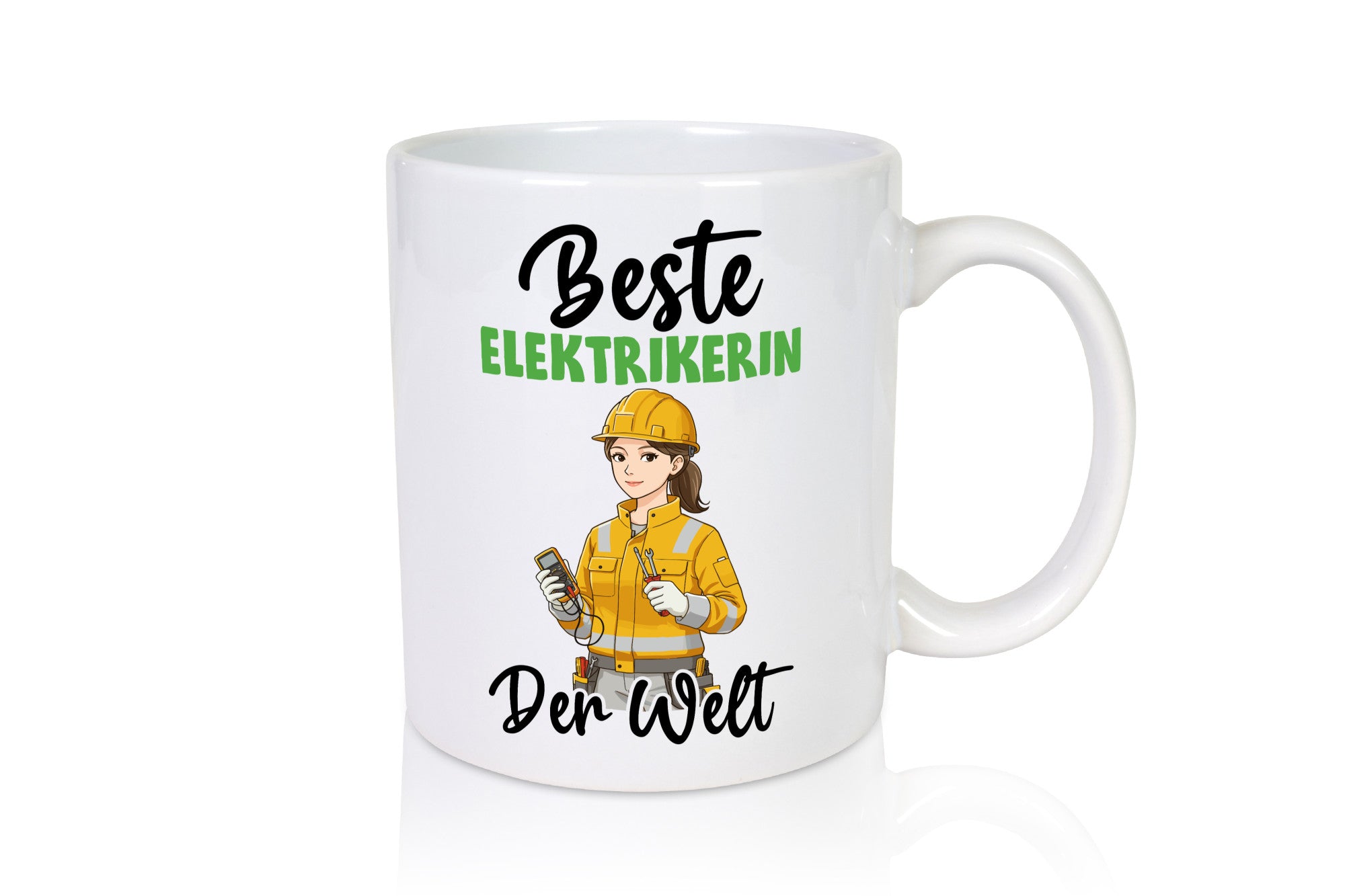 Beste Elektrikerin | Elektronikerin Elektrik v2 Humor Geschenkidee Tasse