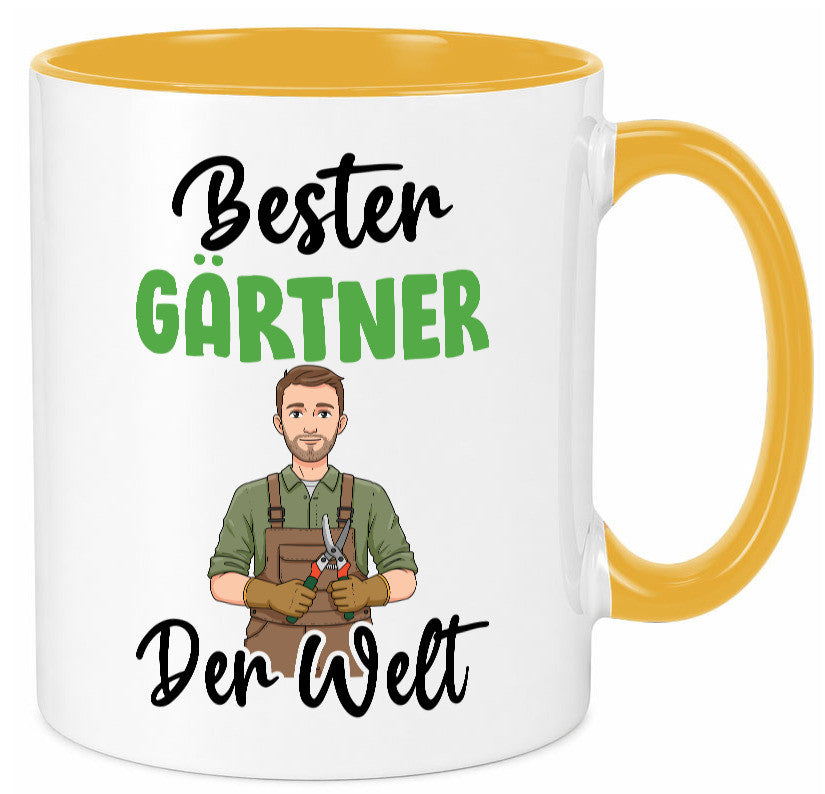 Bester Gärtner | Gartenbau v2 Geschenk Humor Geschenkidee lustiger Spruch Tasse