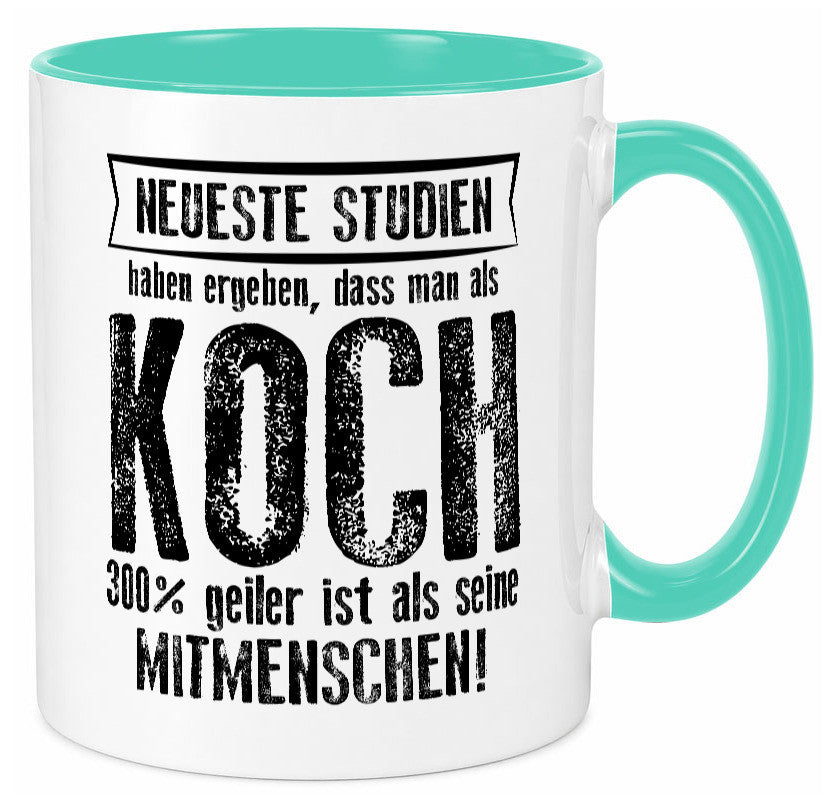 Neuste Studien: Koch | Chefkoch Humor Arbeit Kollegen Büro Geschenkidee Tasse