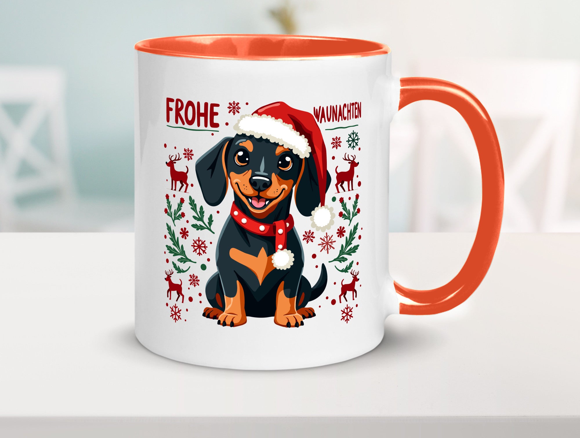 Frohe Waunachten | Ugly Christmas Weihnachtshund v2 Humor Tierliebhaber