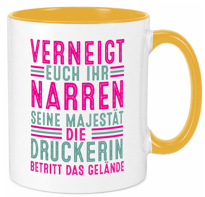 Verneigt euch: Druckerin | Druckerei Print Medien lustig Humor Geschenkidee
