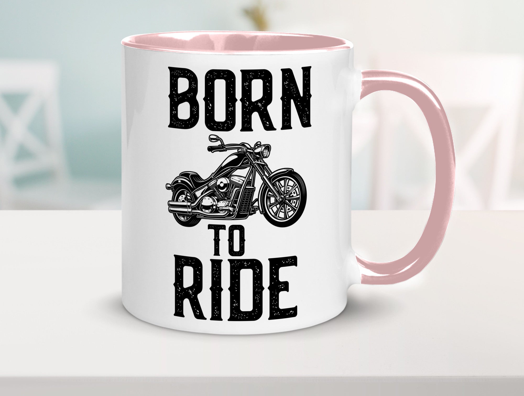 Born to ride | Biker Tasse Motorradfahrer Motorrad lustiger Spruch Geschenk