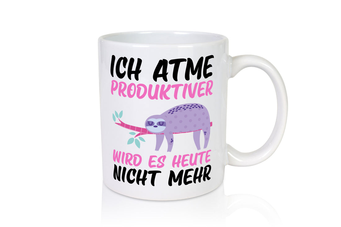Ich atme | Produktivität schlafendes Faultier Faulpelz Humor Tierliebhaber
