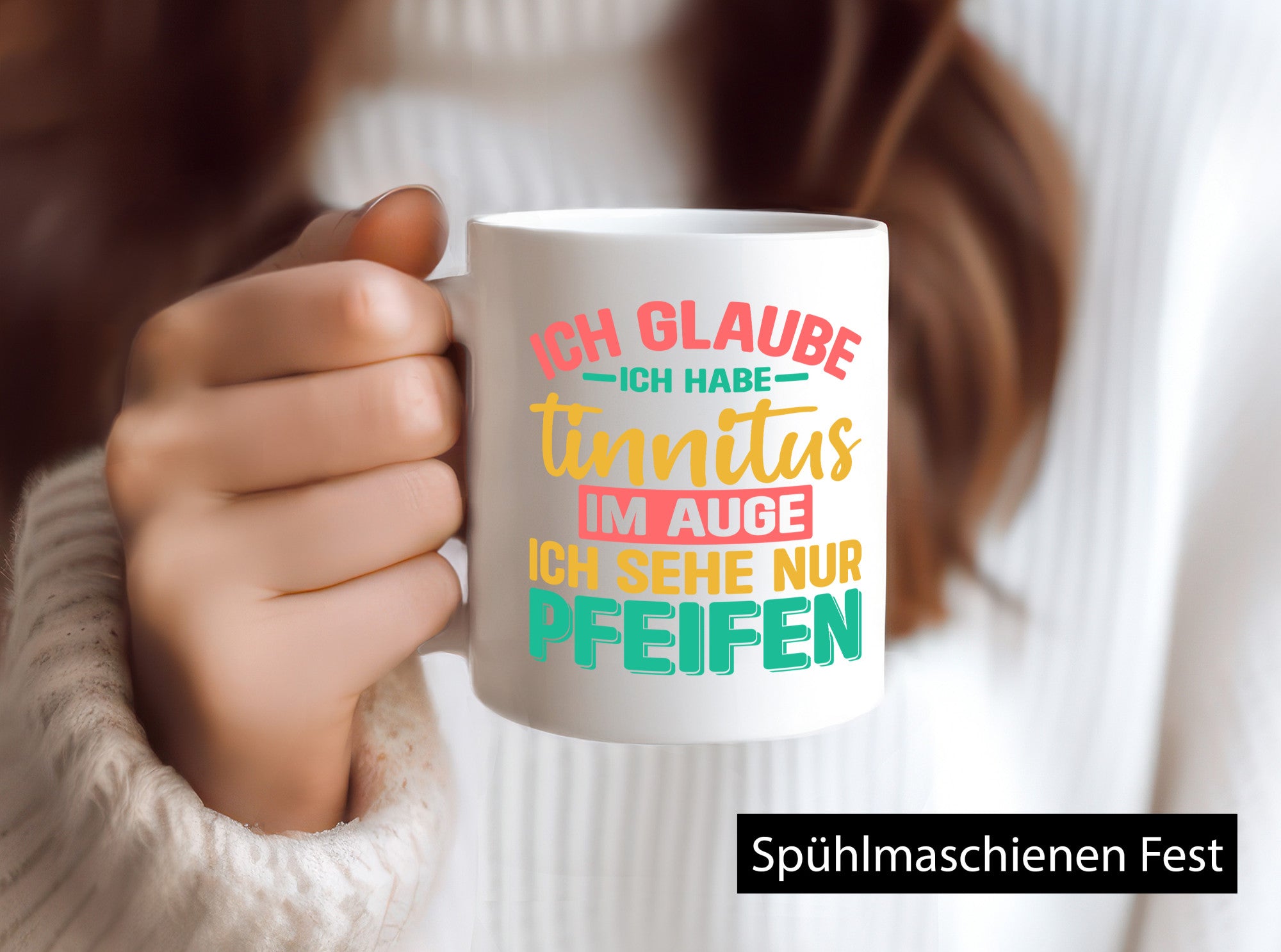 Ich glaube habe Tinitus | Coole Männer Witze v2 Humor Geschenkidee Tasse
