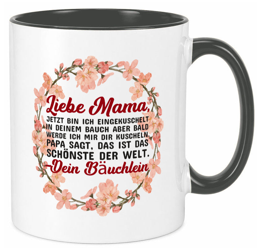 Liebe Mama | Schwangerschaft Tasse Baby süß Humor Familie Geschenkidee