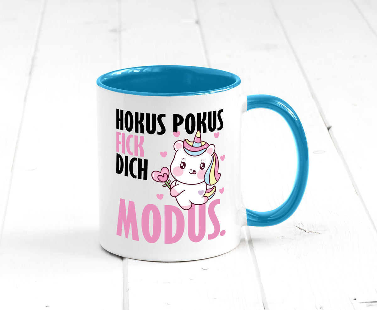 Hokus Pokus lustiger Spruch Geschenk Humor Geschenkidee Tasse