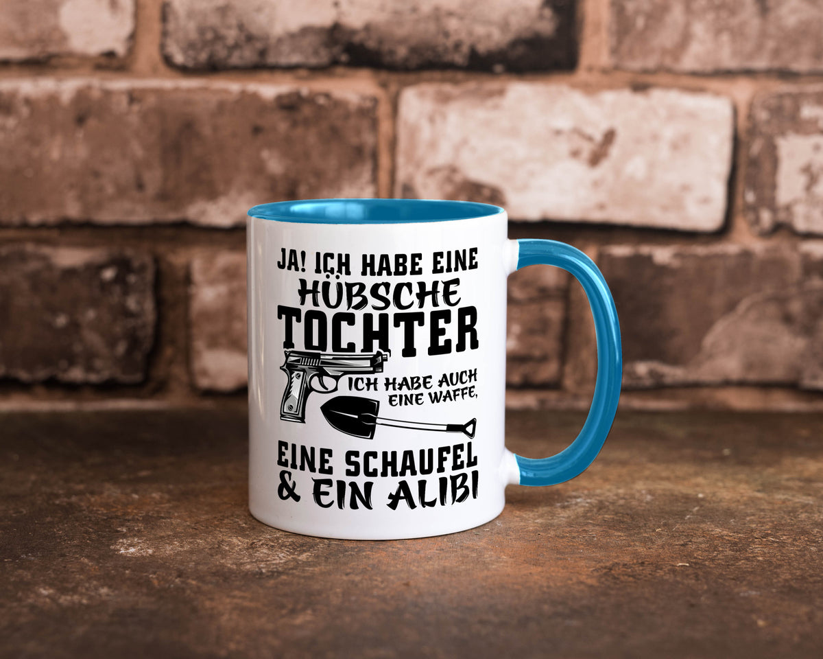 Hübsche Tochter Geschenk Familie Geschenkidee lustiger Spruch Tasse