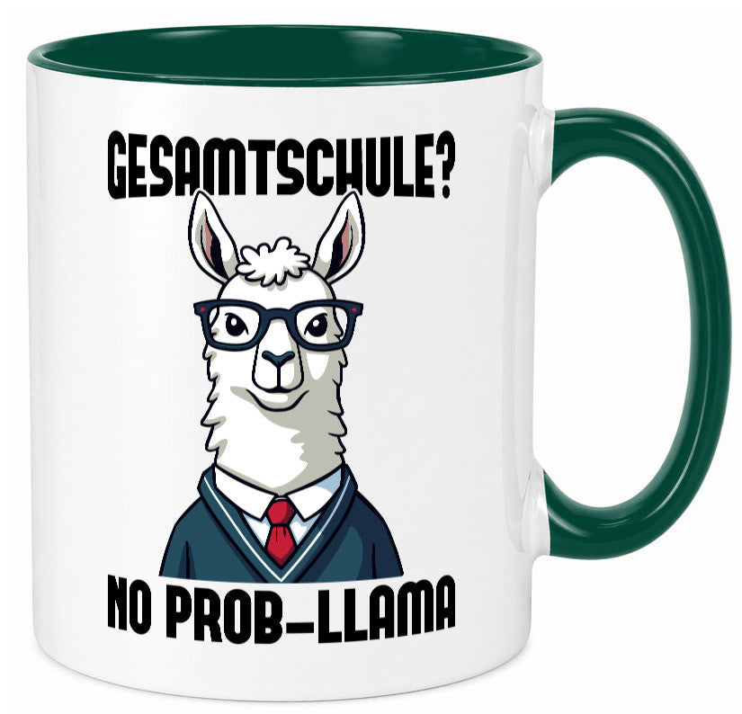 Gesammtschule | no prob-llama Einschuldung Humor Geschenkidee Tasse