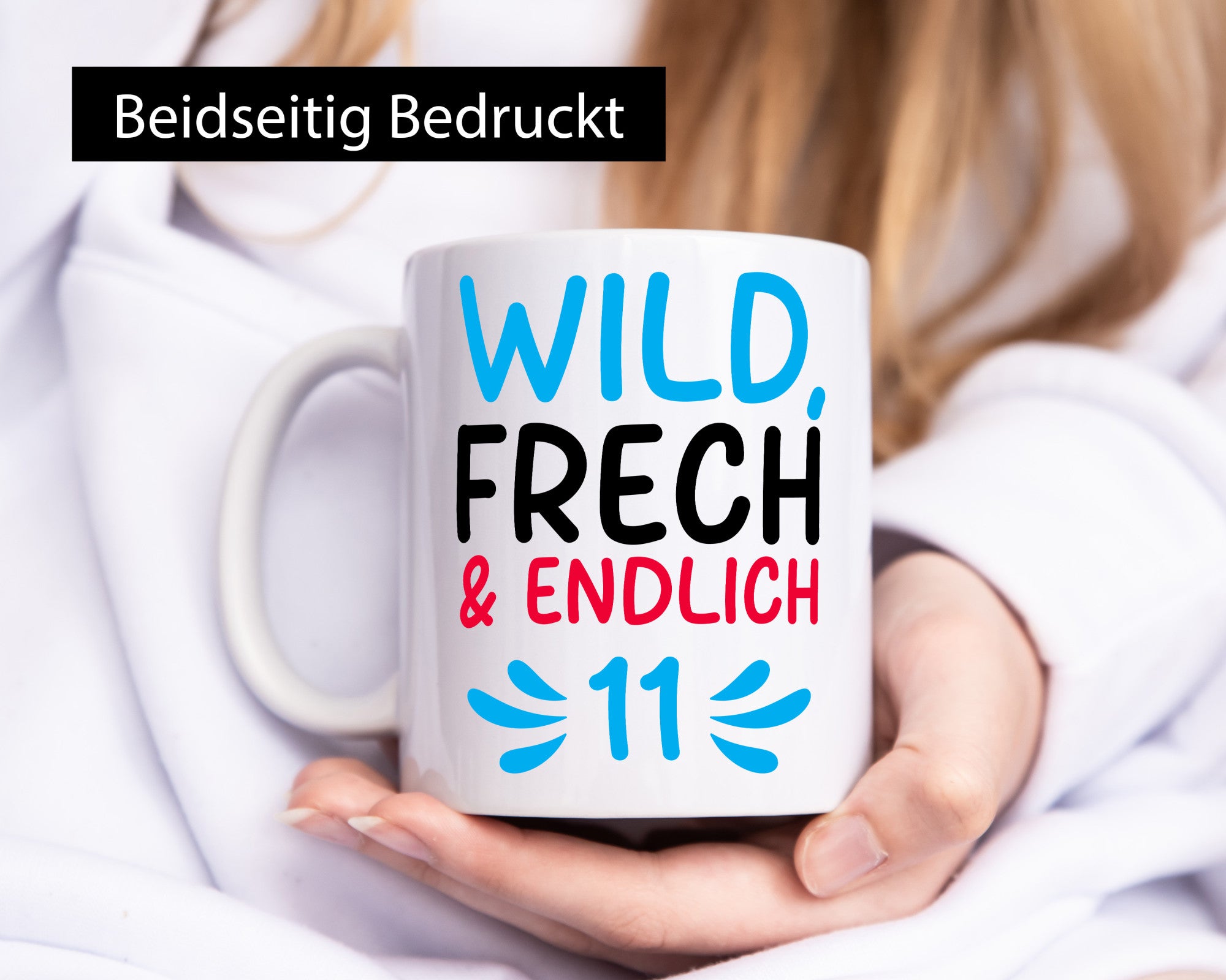 11. Geburtstag | 11 Jahre Wild & Frech lustig Geschenkidee Geschenk Tasse