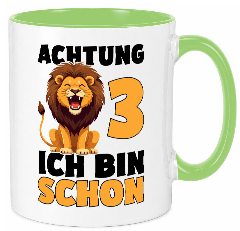 3. Geburtstag | 3 Jahre Löwe lustiger Spruch Geschenk Geschenkidee Tasse