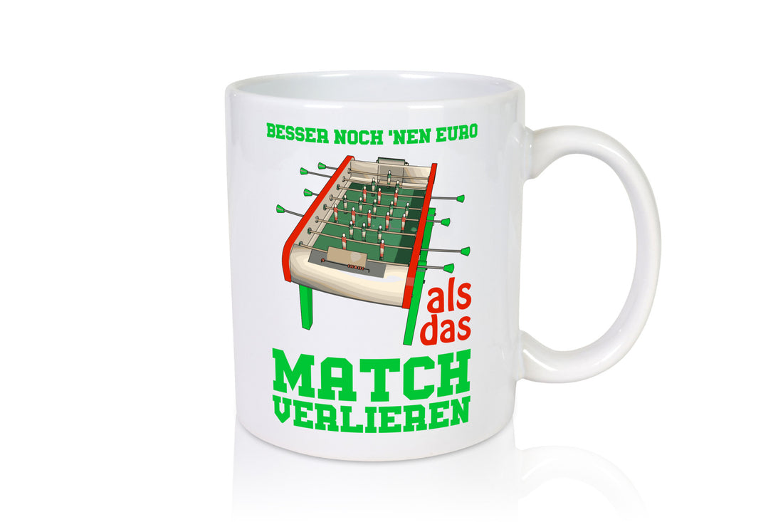 Tischkicker Tasse | Tischfußball Spruch Kicker Match lustig Humor Geschenkidee