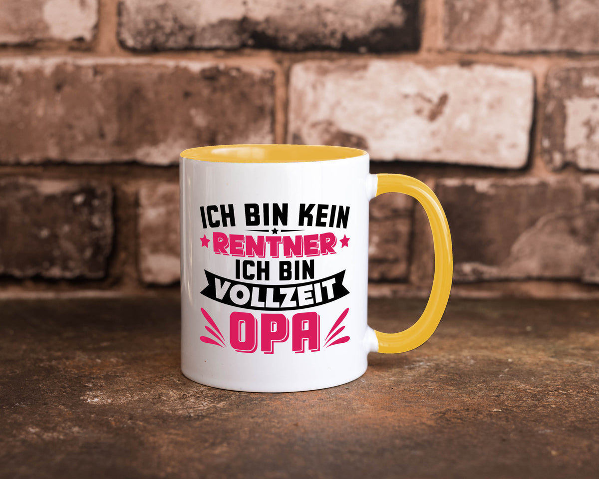 Ich bin vollzeit Opa | Rentner Ruhestand Großvater v2 Humor Familie Tasse