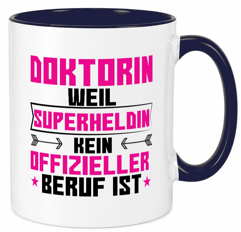 Superheldin Doktorin | Doktorand Doktortitel Geschenkidee Humor Tasse
